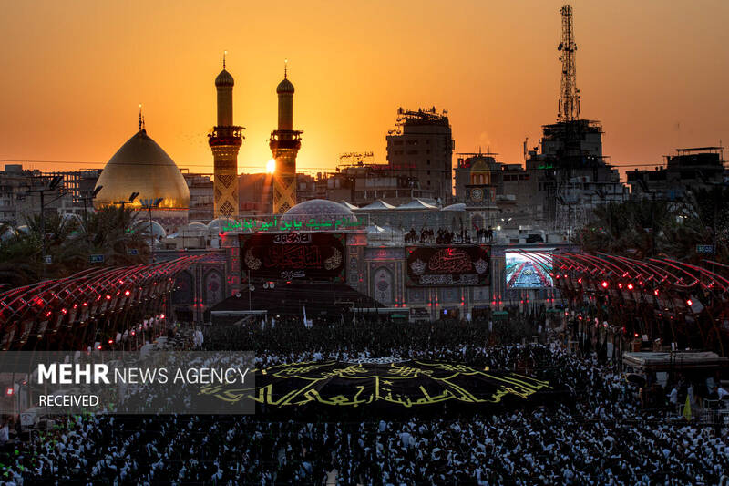 دسته عزاداری بنی عامر در بینالحرمین