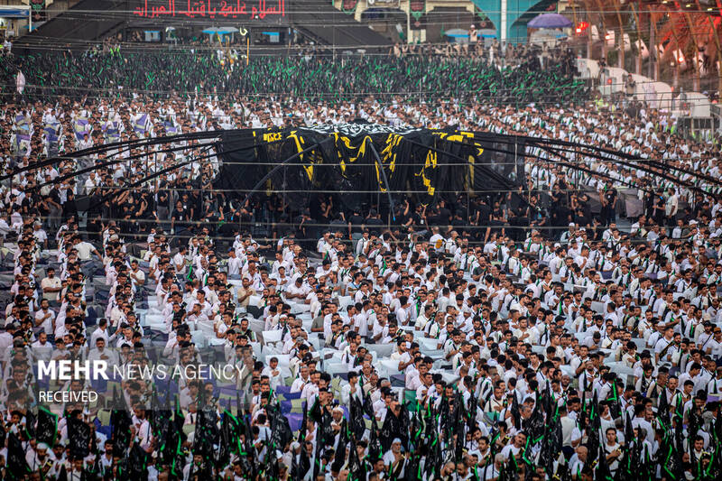 دسته عزاداری بنی عامر در بینالحرمین