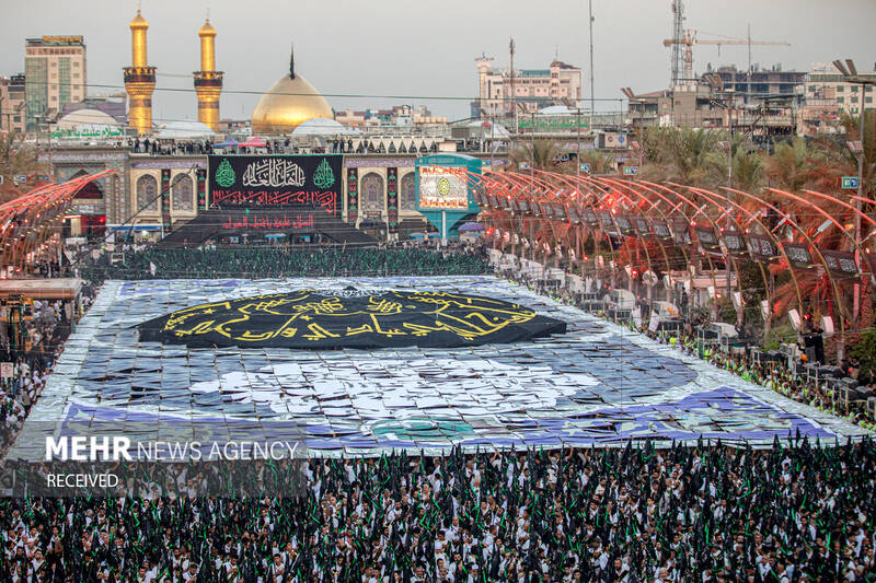 دسته عزاداری بنی عامر در بینالحرمین