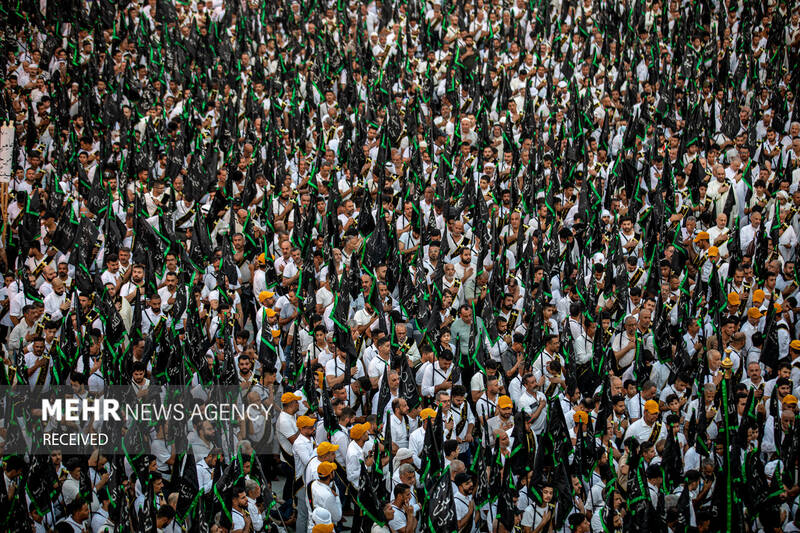 دسته عزاداری بنی عامر در بینالحرمین