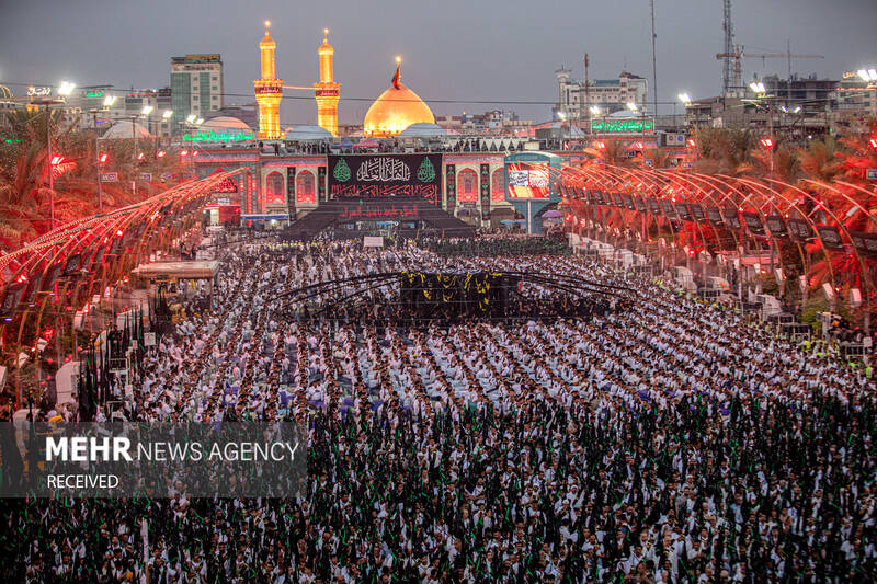 دسته عزاداری بنی عامر در بینالحرمین