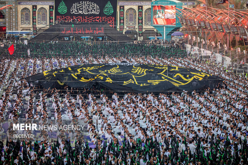 دسته عزاداری بنی عامر در بینالحرمین