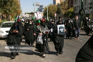 حضور با شکوه مردم قزوین در مراسم دلدادگان حسینی