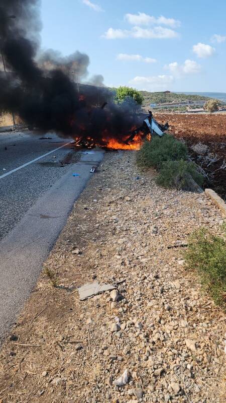 یخودرویی در بزرگراه «ناقوره» لبنان هدف حمله قرار گرفت