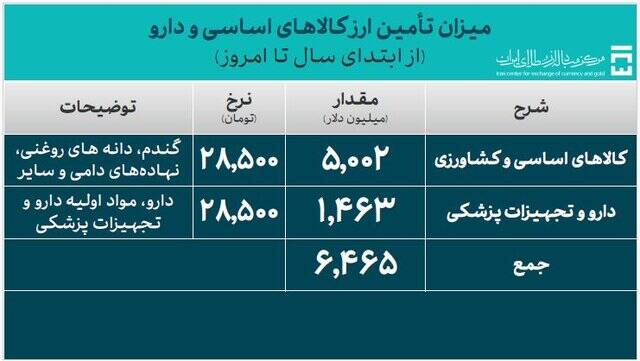 ۳۰ میلیارد دلار ارز واردات تامین شد