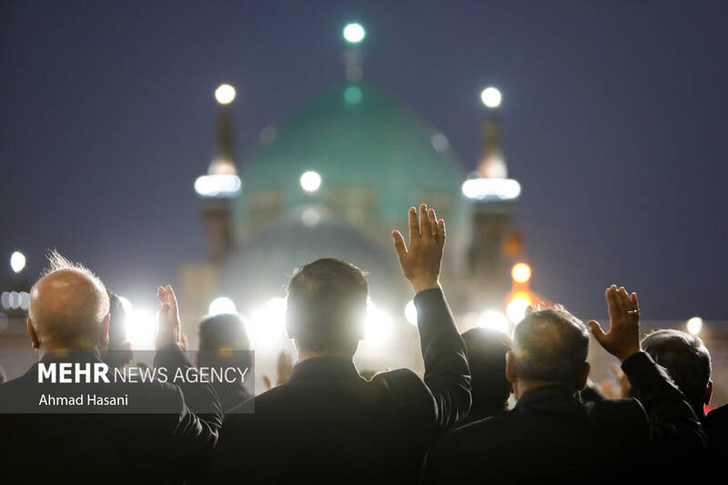 آیین خطبهخوانی شب شهادت امام رضا(ع)