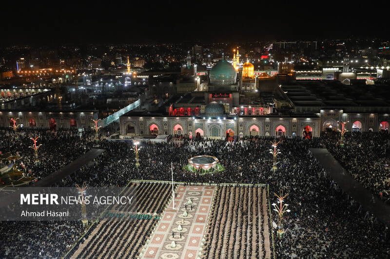 آیین خطبهخوانی شب شهادت امام رضا(ع)