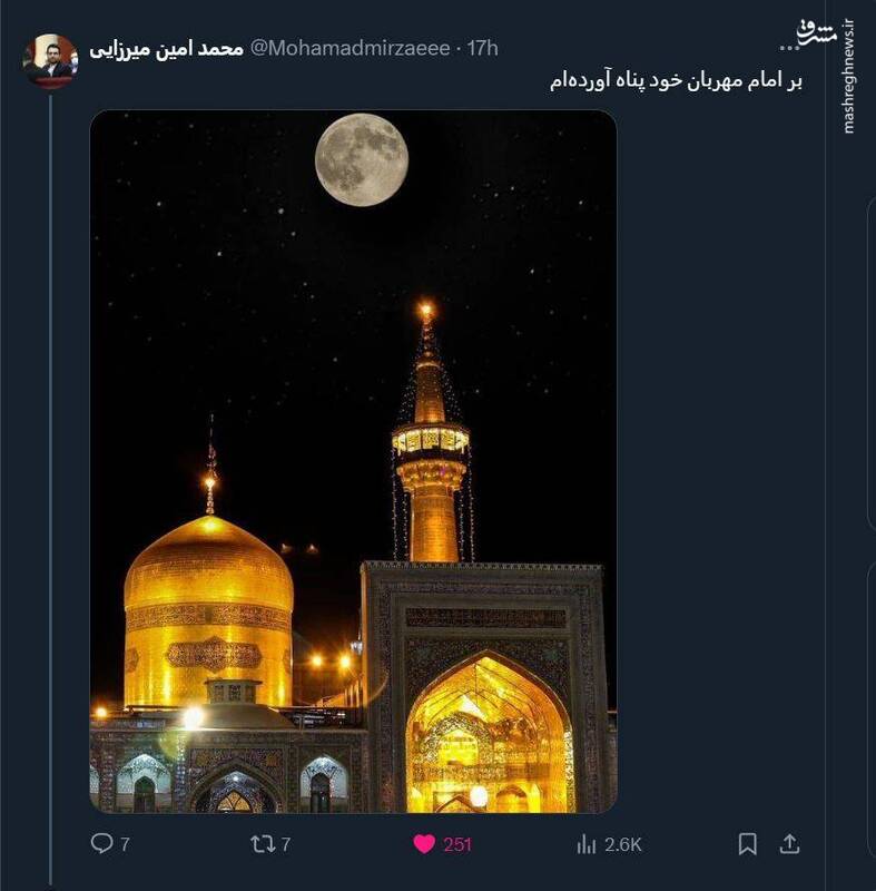 توئیتهای کاربران فضای مجازی به مناسبت شهادت امام رضا(ع)