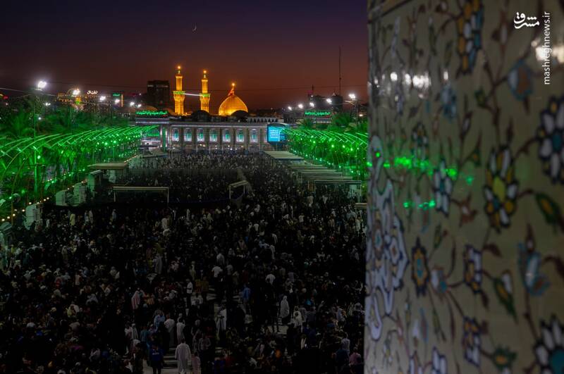 عکس/ نخستین شب جمعه ماه ربیعالاول در کربلا
