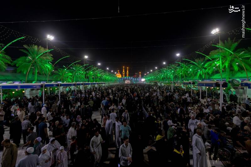عکس/ نخستین شب جمعه ماه ربیعالاول در کربلا