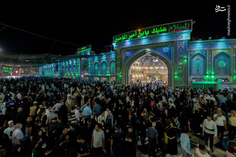 عکس/ نخستین شب جمعه ماه ربیعالاول در کربلا