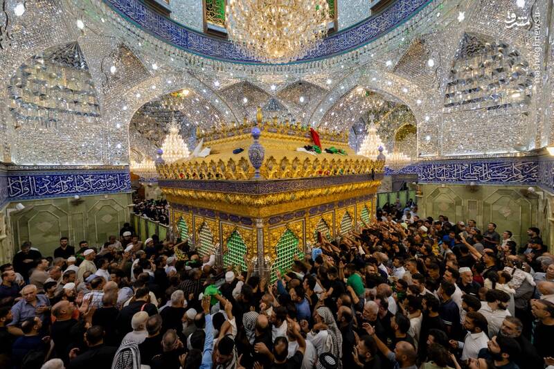 عکس/ نخستین شب جمعه ماه ربیعالاول در کربلا