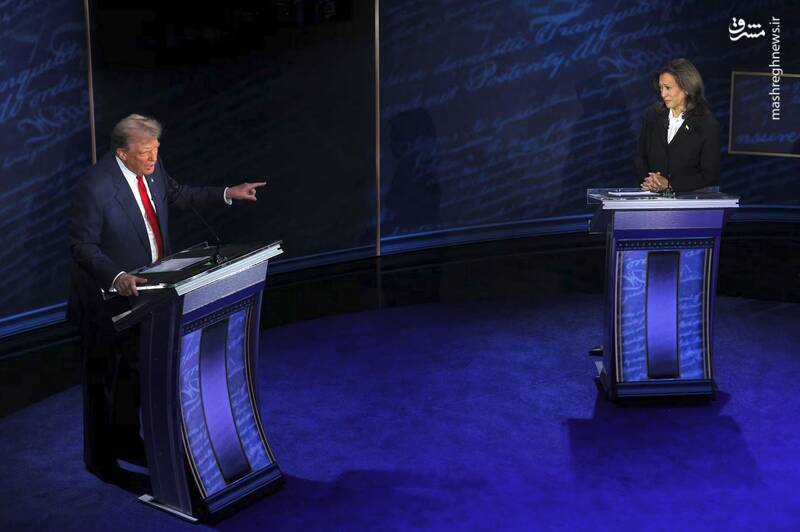 عکس / حاشیههای مناظره ترامپ و هریس 2