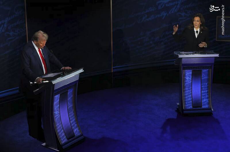 عکس / حاشیههای مناظره ترامپ و هریس 8