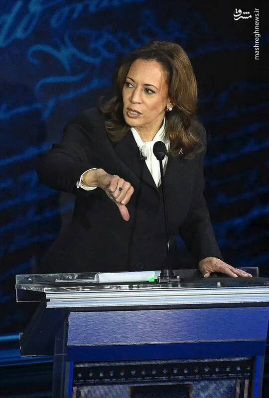 عکس / حاشیههای مناظره ترامپ و هریس 12