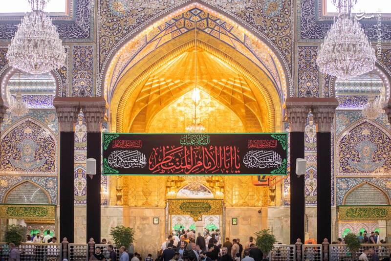 عکس/ کتیبههای شهادت امام حسن عسکری(ع) در کربلا