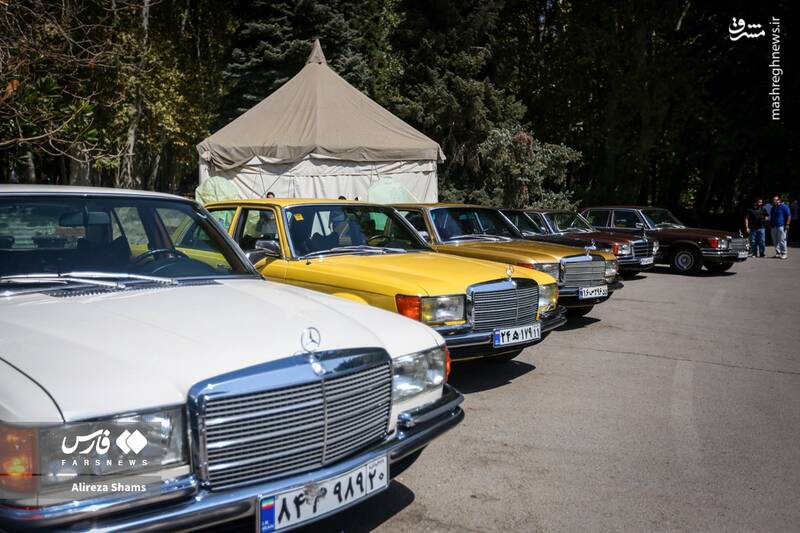 عکس / دورهمی بنزهای کلاسیک در کاخ سعدآباد 3