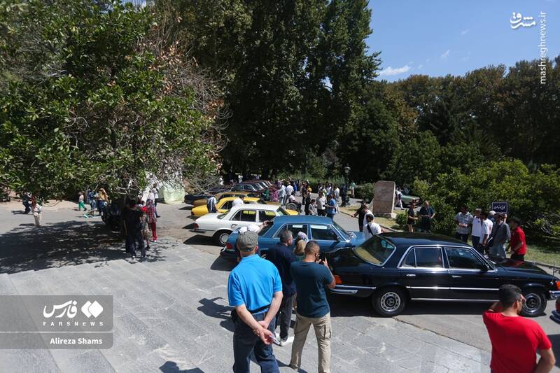 عکس / دورهمی بنزهای کلاسیک در کاخ سعدآباد 17