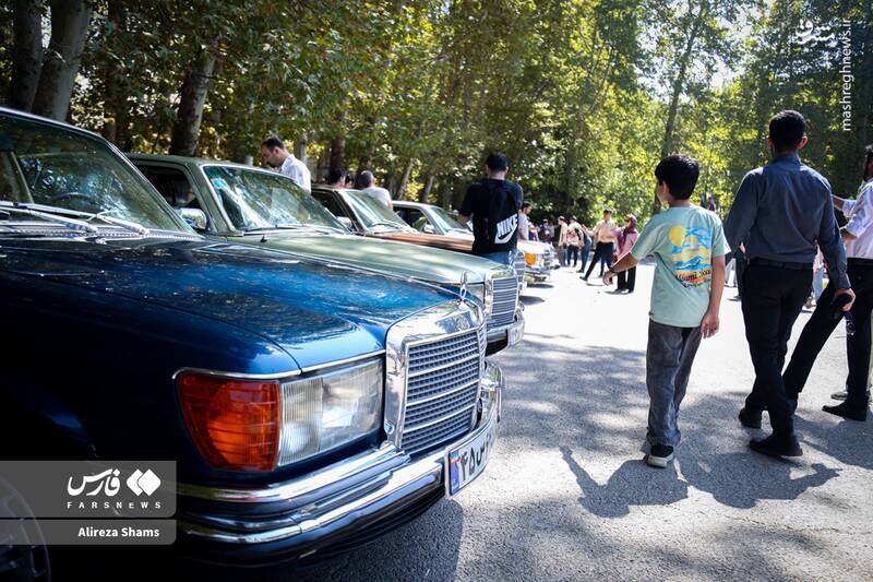 عکس / دورهمی بنزهای کلاسیک در کاخ سعدآباد 6
