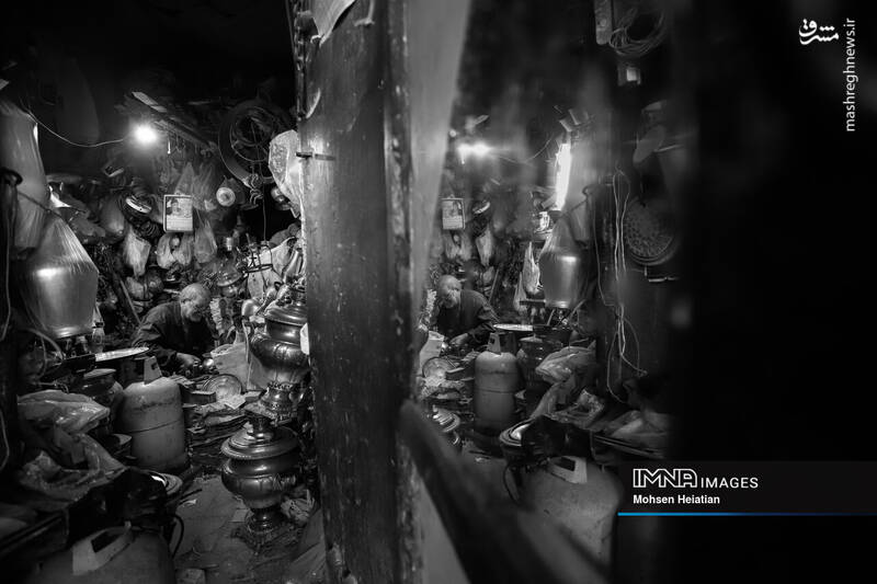 عکس/ پیشهای به جا مانده از روزهای رونق سماور