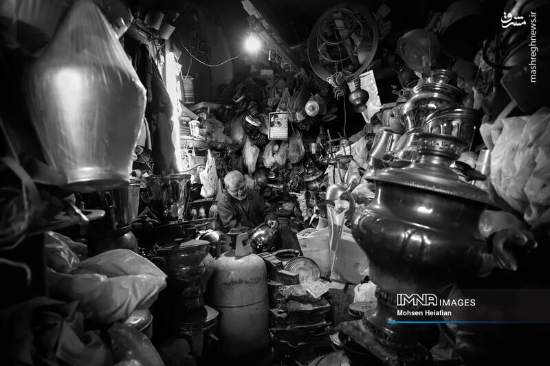 عکس/ پیشهای به جا مانده از روزهای رونق سماور