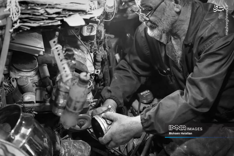 عکس/ پیشهای به جا مانده از روزهای رونق سماور