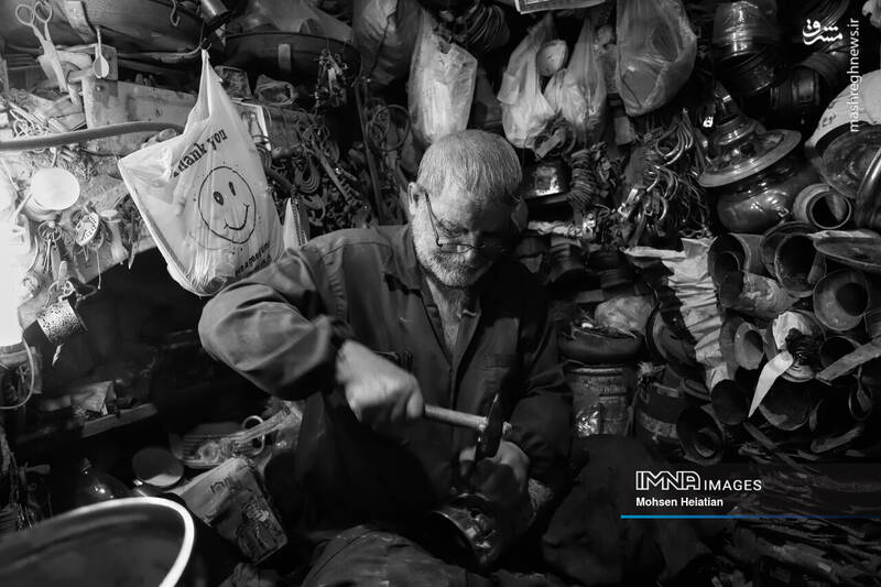 عکس/ پیشهای به جا مانده از روزهای رونق سماور