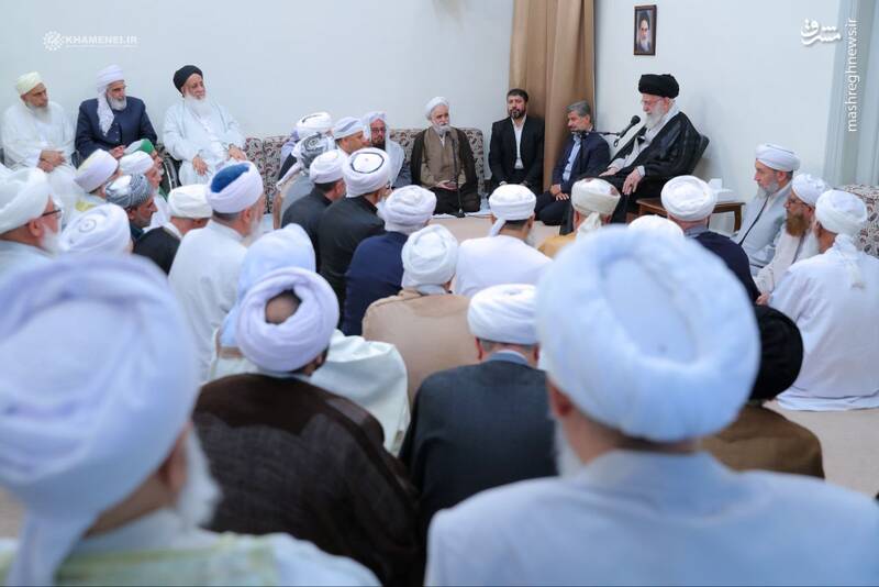 عکس/ دیدار علمای اهل سنت با رهبر انقلاب