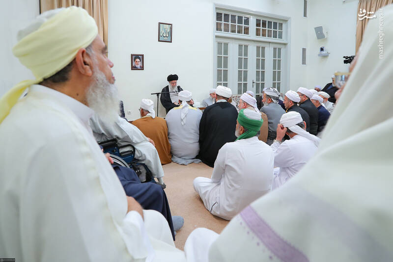 عکس/ دیدار علمای اهل سنت با رهبر انقلاب