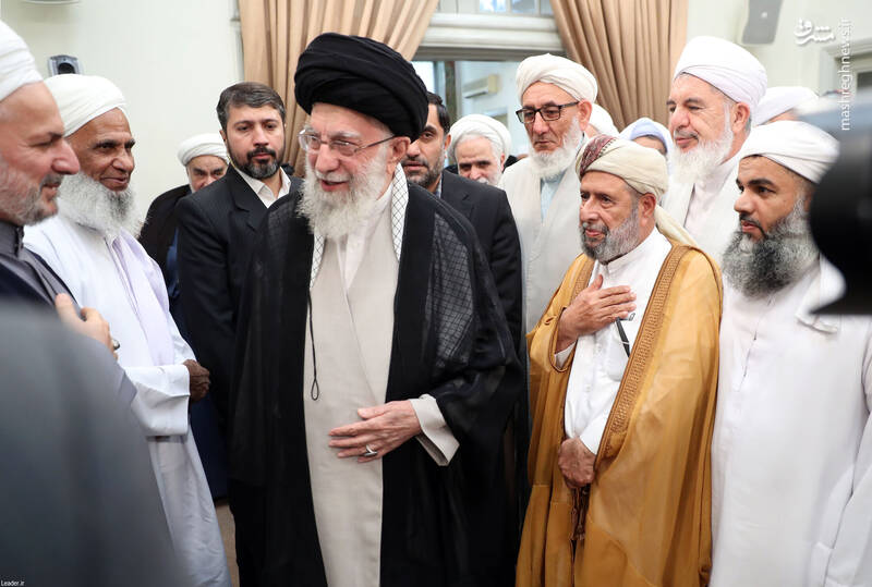 عکس/ دیدار علمای اهل سنت با رهبر انقلاب