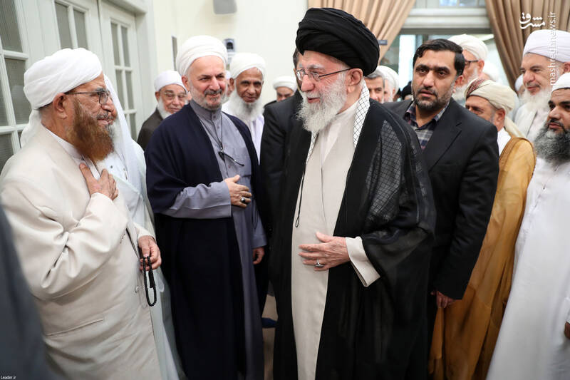 عکس/ دیدار علمای اهل سنت با رهبر انقلاب