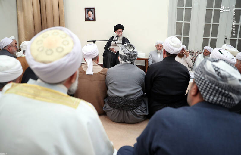 عکس/ دیدار علمای اهل سنت با رهبر انقلاب
