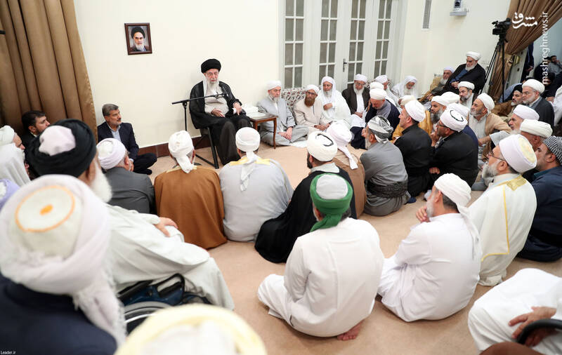 عکس/ دیدار علمای اهل سنت با رهبر انقلاب