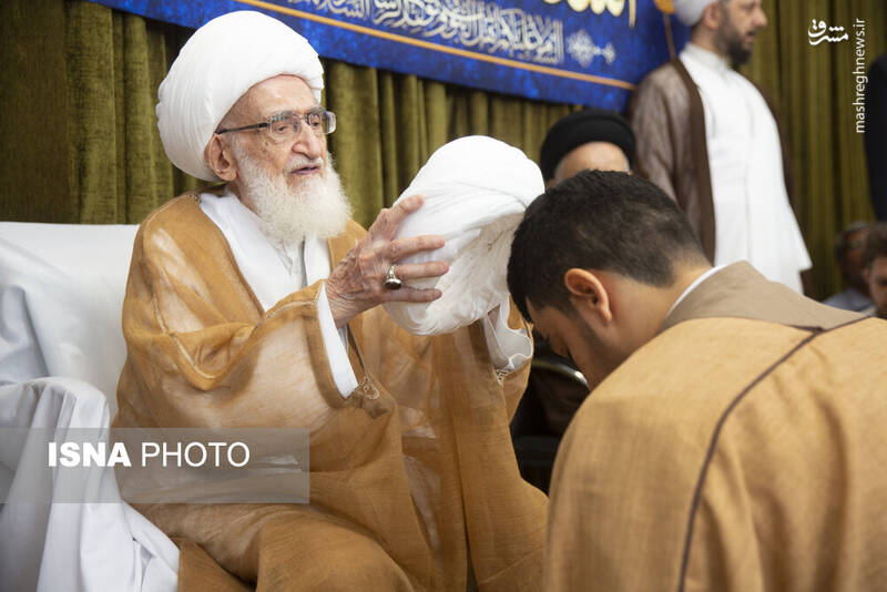 عکس / مراسم عمامه گذاری طلاب در روز میلاد پیامبر اسلام (ص) 29