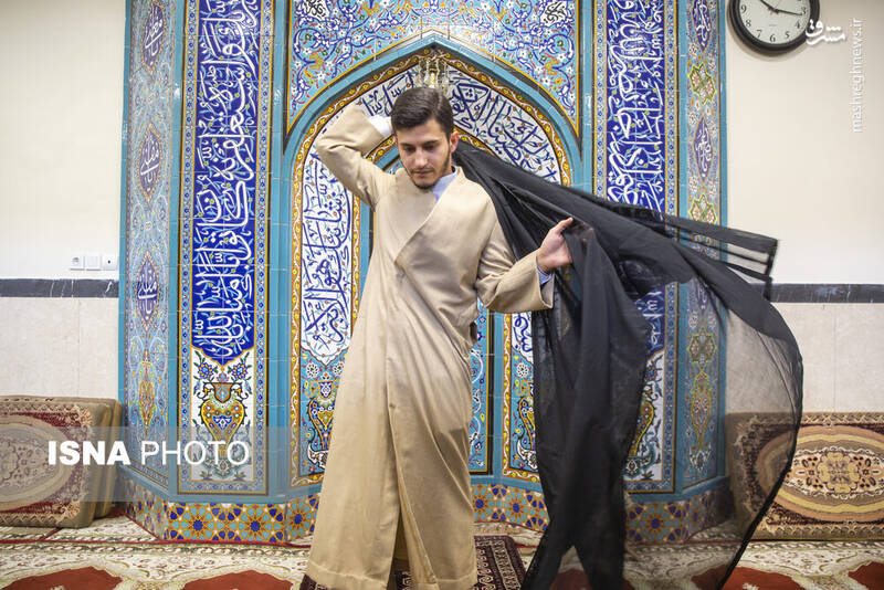 عکس / مراسم عمامه گذاری طلاب در روز میلاد پیامبر اسلام (ص) 3