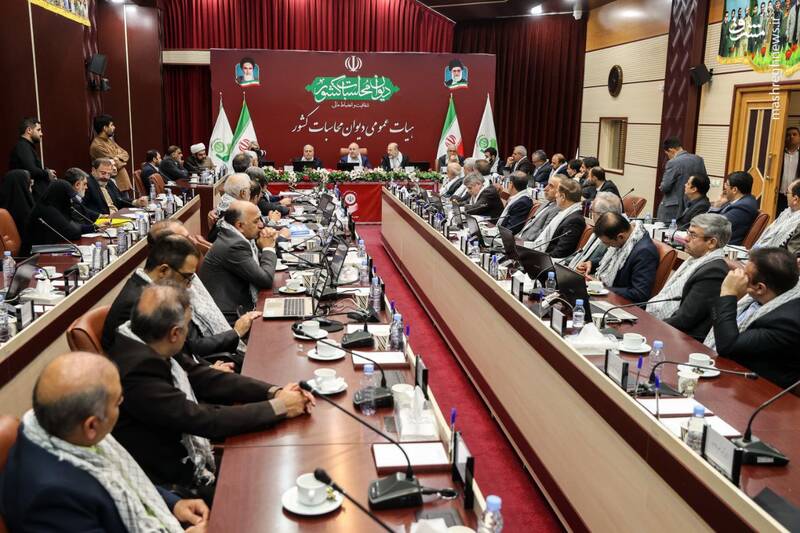 عکس/ حضور قالیباف در هیات عمومی دیوان محاسبات