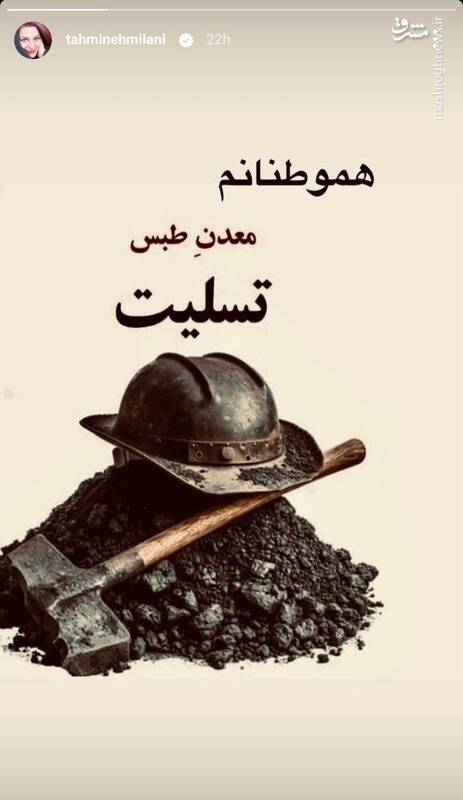 عکس / واکنش برخی هنرمندان به حادثه معدن طبس 4