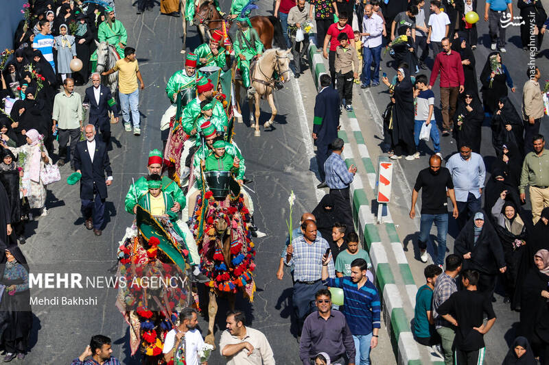 عکس/ کاروان استقبال نمادین ورود حضرت معصومه (س) به قم