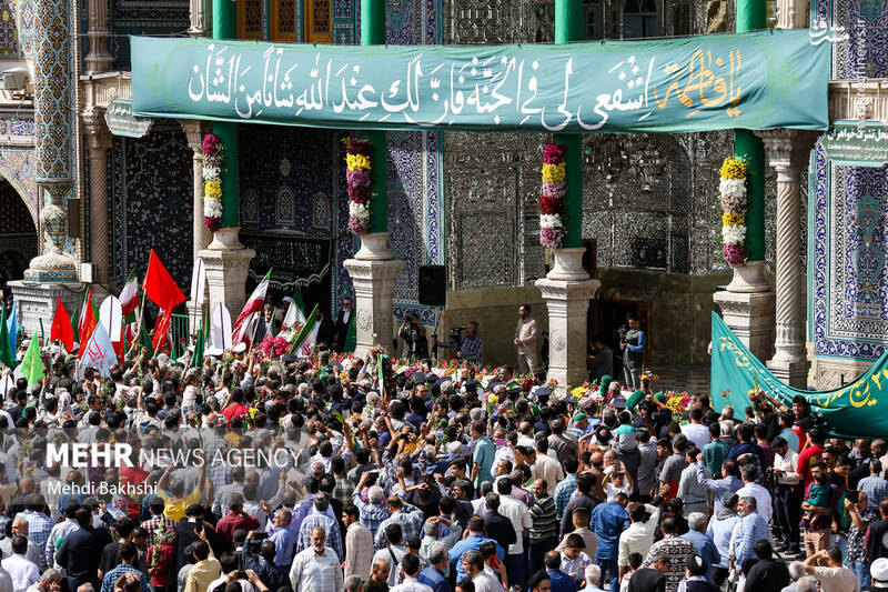 عکس/ کاروان استقبال نمادین ورود حضرت معصومه (س) به قم