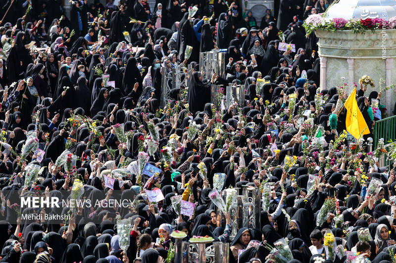 عکس/ کاروان استقبال نمادین ورود حضرت معصومه (س) به قم