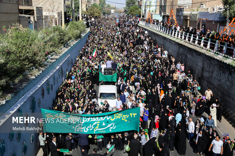عکس/ کاروان استقبال نمادین ورود حضرت معصومه (س) به قم