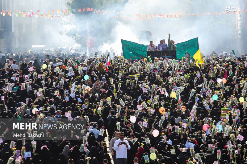 عکس/ کاروان استقبال نمادین ورود حضرت معصومه (س) به قم