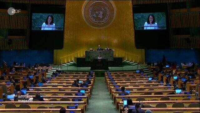 سخنرانی وزیر امور خارجه آلمان برای صندلیهای خالی سازمان ملل