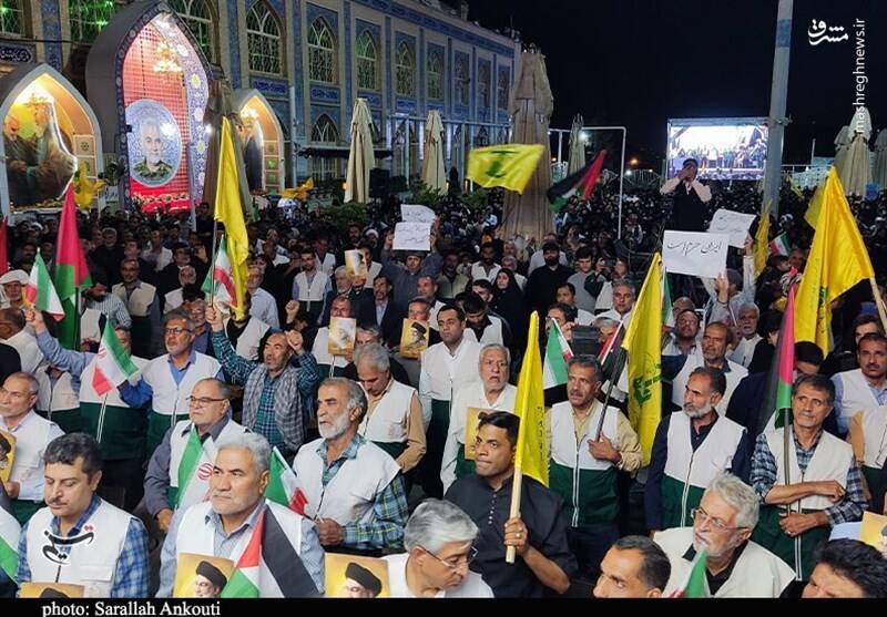 مردم ایران در سوگ شهید راه قدس/ حزب‌الله پیروز است +عکس و فیلم