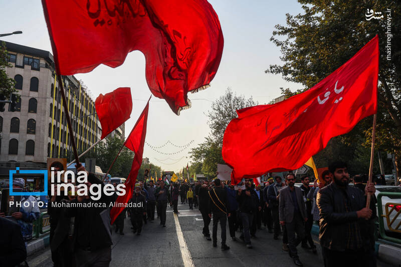 عکس/ عزاداری هیاتهای دانشجویی و مردمی در تهران