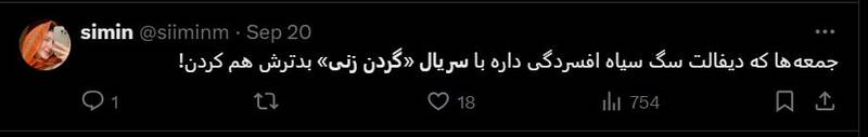 واکنشهای منفی کاربران به سریال گردنزنی 14