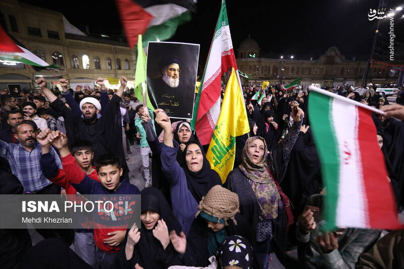 شادی مردم همدان بعد از حمله_ موشکی ایران به رژیم صهیونیستی