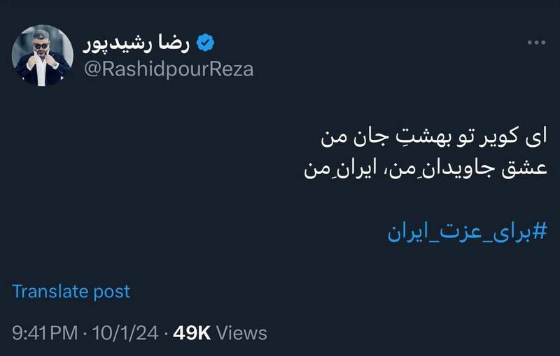 کدام هنرمندان از حمله موشکی ایران به اسرائیل حمایت کردند؟+ عکس 3