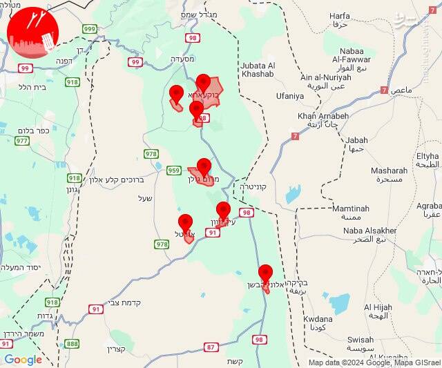 حملات پهپادی و راکتی به مناطق وسیع شمال فلسطین اشغالی