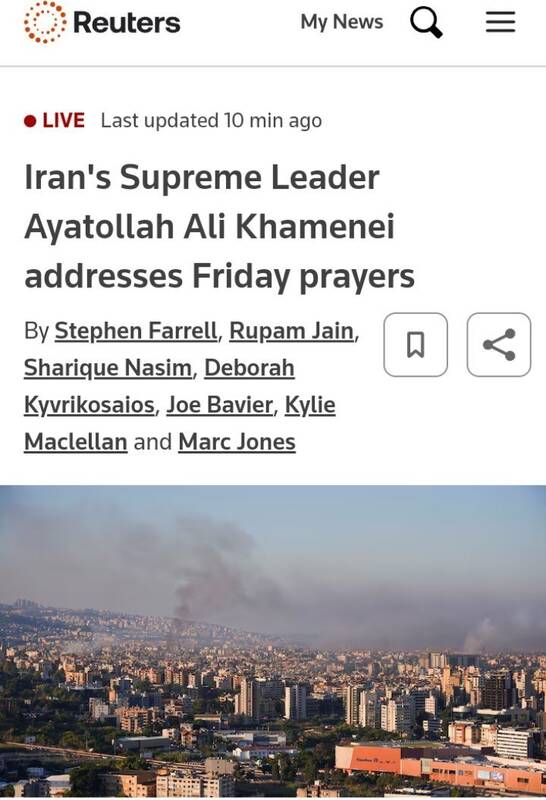 بازتاب خطبههای نماز جمعه تهران به امامت رهبر انقلاب در رسانههای خارجی